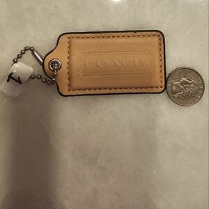 Coach Leather Hang Tag